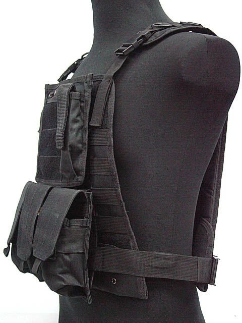 US Marine Assault Tactical Molle Plate Carrier Vest BK  