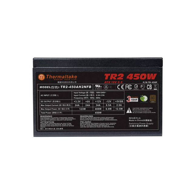 Thermaltake TR 450P TR2 450W 80Plus Bronze ATX12V v2.3 Power Supply