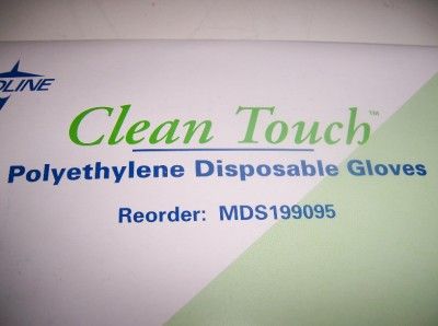   BOX 100 MEDIUM POLYETHYLENE DISPOSIBLE GLOVES FOOD HANDLING  