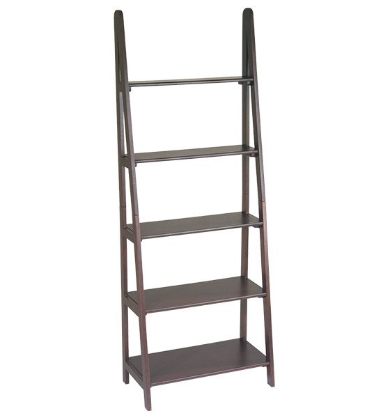 Espresso 5 Shelf Tier Bookcase  