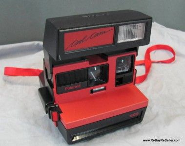 Polaroid Cool Cam 600 Film Instant Camera Red Black Instamatic  