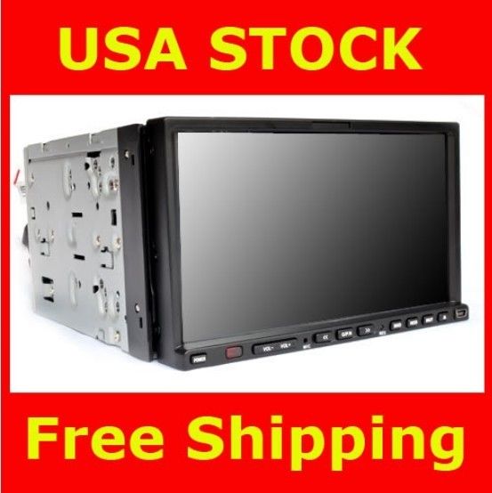 Double Din 7 Car DVD Player In Dash Radio TV RDS SD BT  