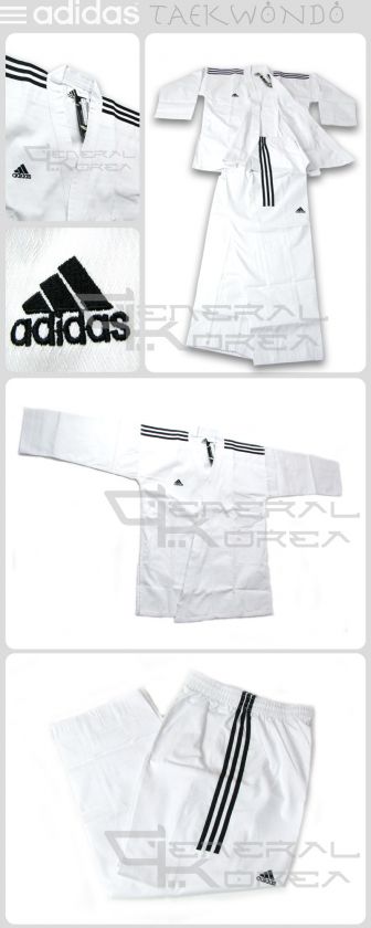 190 ADIDAS WHITE TAEKWONDO KARATE MASTER UNIFORM SIZE 5  