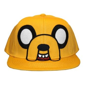 Adventure Time Jake Face Adult Adjustable Flat Bill Hat  