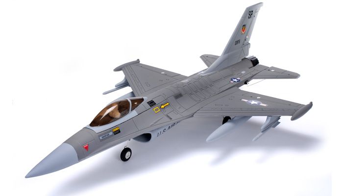 RC JET AIRPLANE F16 FALCON Brushless 70MM EDF 2.4GHz 4CH RTF GREY 