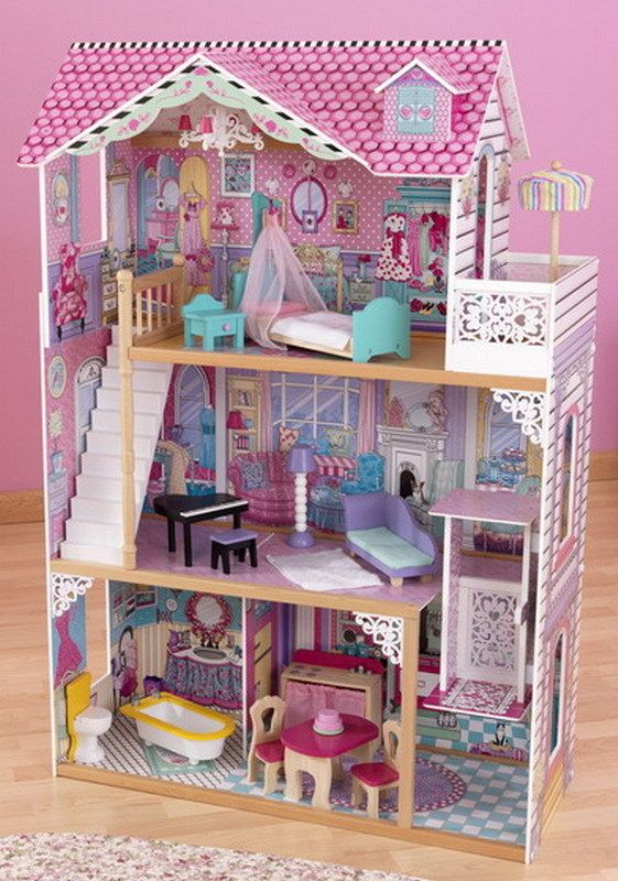   KidKraft Annabelle Wood Dollhouse Childrens Pretend Play Doll House