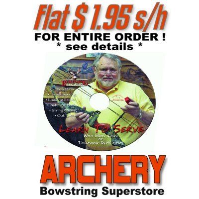 Archery How To DVD Video BOWSTRING SERVING & PEEP SIGHT  