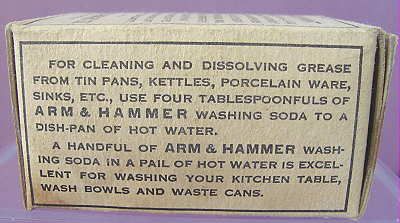 Vintage FREE SAMPLE Arm Hammer Washing SODA Soap in Box  