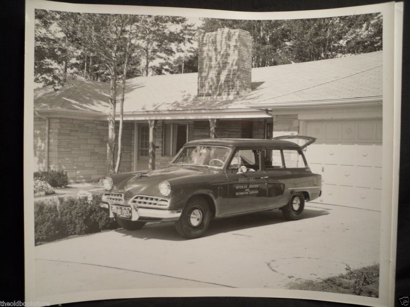   Original Studebaker Black & White Car Picture Interior Design  