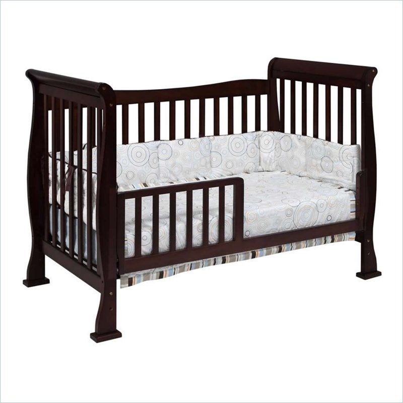   in 1 Convertible w/ Toddler Rail Coffee Crib 048517008690  