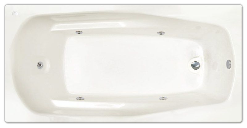 Emerald 6 XL Whirlpool Bathtub Extra long bath tub  