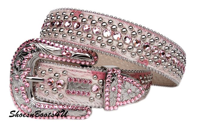 BB SIMON BELT SWAROVSKI CRYSTAL WESTERN XL 36 $241 B B  