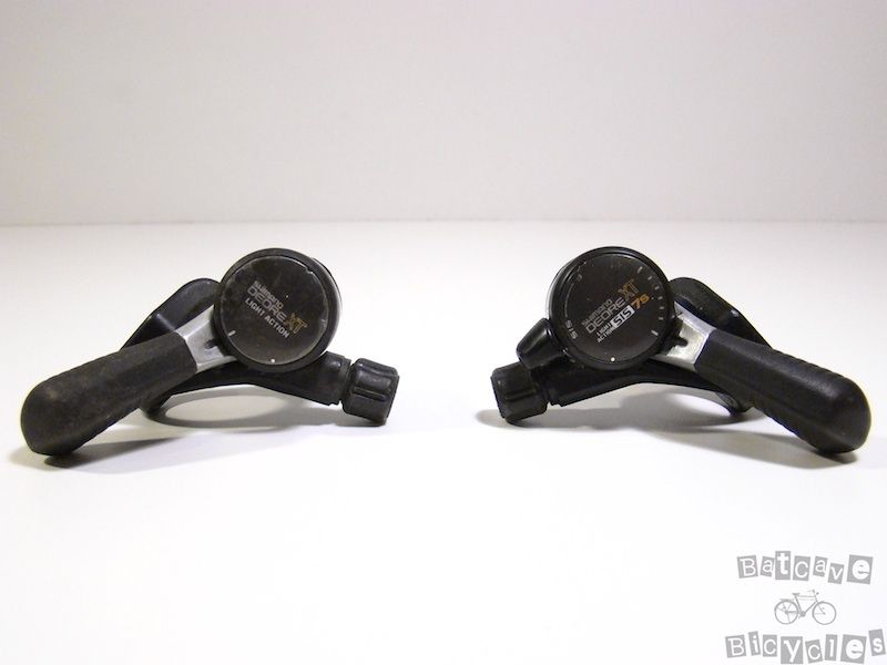   Shimano Deore XT 7 Speed Mountain Bike Thumb Shifters Nice  