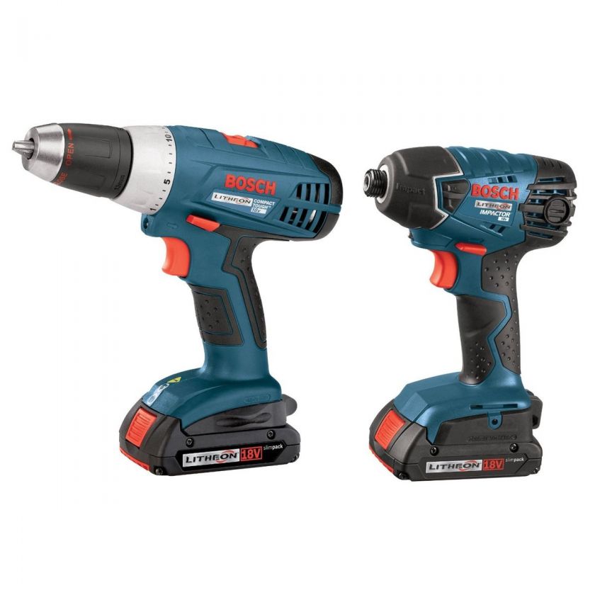 Bosch CLPK23 180 18V 1/2 Lithium Ion Drill & Impact Driver Combo Kit 