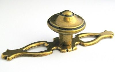 lancaster antique brass cabinet knob pull backplate