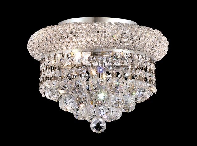 10 Small Flush Mount Crystal Ceiling Light Fixture  