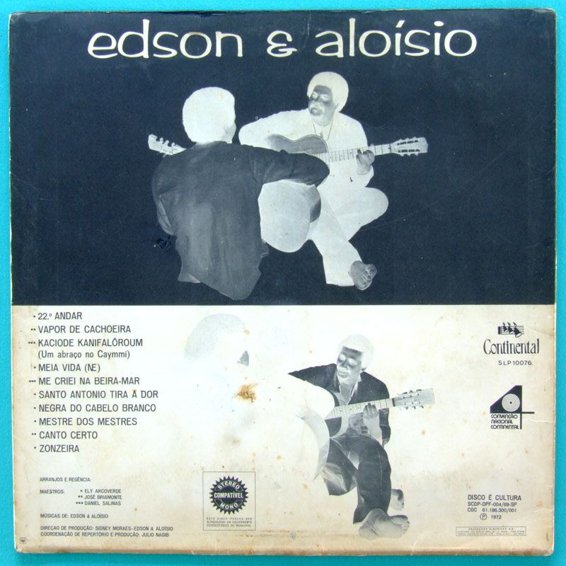 LP EDSON & ALOISIO 72 SAMBA BRIAMONTE FUNK SOUL BRAZIL  