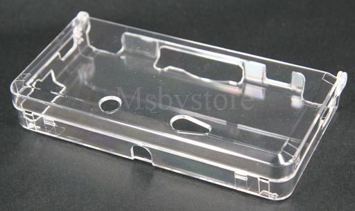   Clear Crystal Hard Case Cover and Screen Protector for Nintendo 3DS