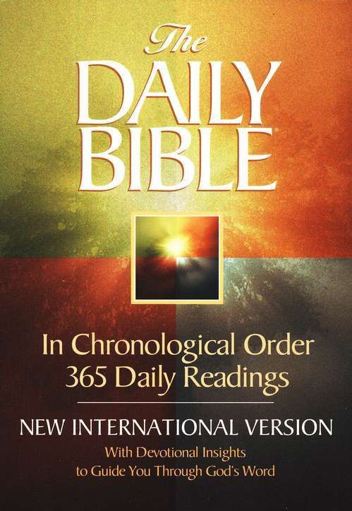 NIV Daily Bible In Chronological Order Hardcover 9780736901246  