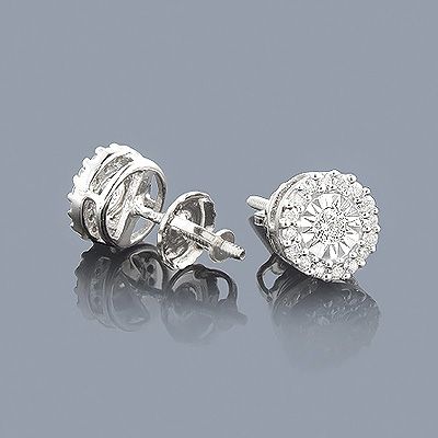 Real Gold Diamond Stud Earrings 2ct Diamond Earrings Look  