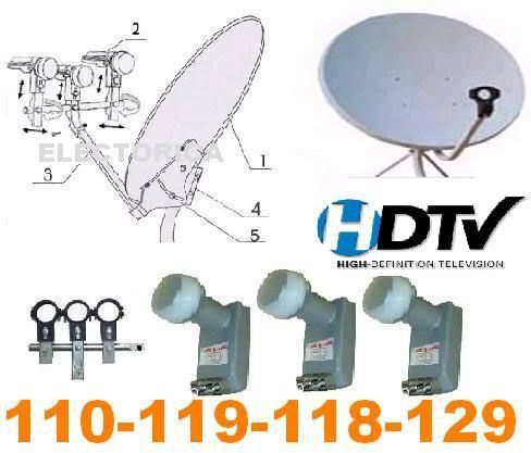 33 SATELLITE 1000 DISH NETWORK LNB 118 129 HD ANIK  