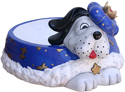 KAREN ROSSI ROYAL DOG FOOD BOWL BY SILVESTRI  