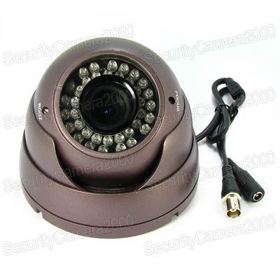 Sony CCD IR 520 TVL Metal Dome Color Camera 3.5 8mm Lens 