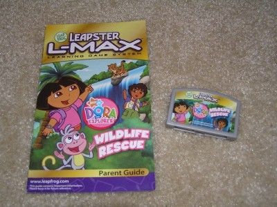 LEAPSTER LMAX DORA EXPLORER WILDLIFE RESCUE GAME CARTRIDGE  