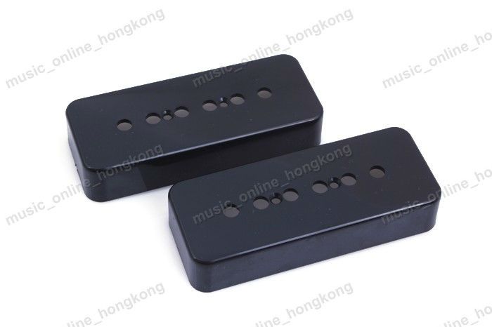 Replacement Guitar Pickup Cover Vintage P90 SoapBar Black Set  