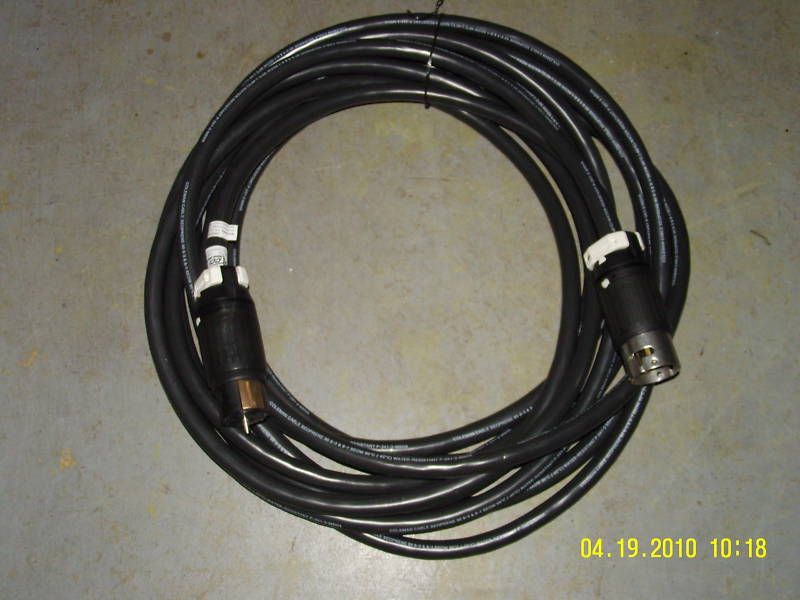 50 AMP 50 FT 6/3 8/1 RUBBER CORD { WITH HUBBELL ENDS }  