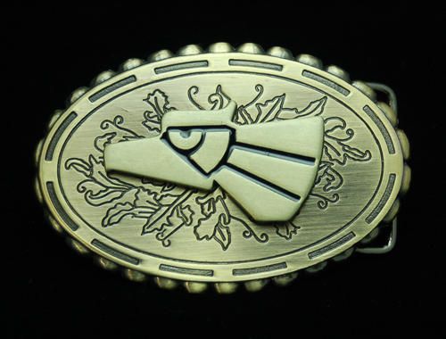 Hecho En Mexico Eagle Belt Buckle  