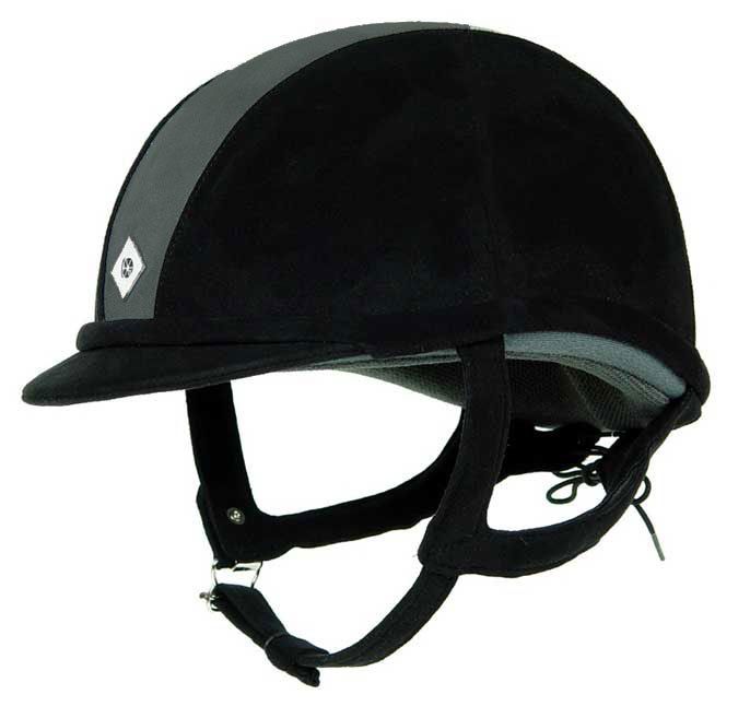 Charles Owen GR8 Riding Helmet size 7 blk/charcoal  