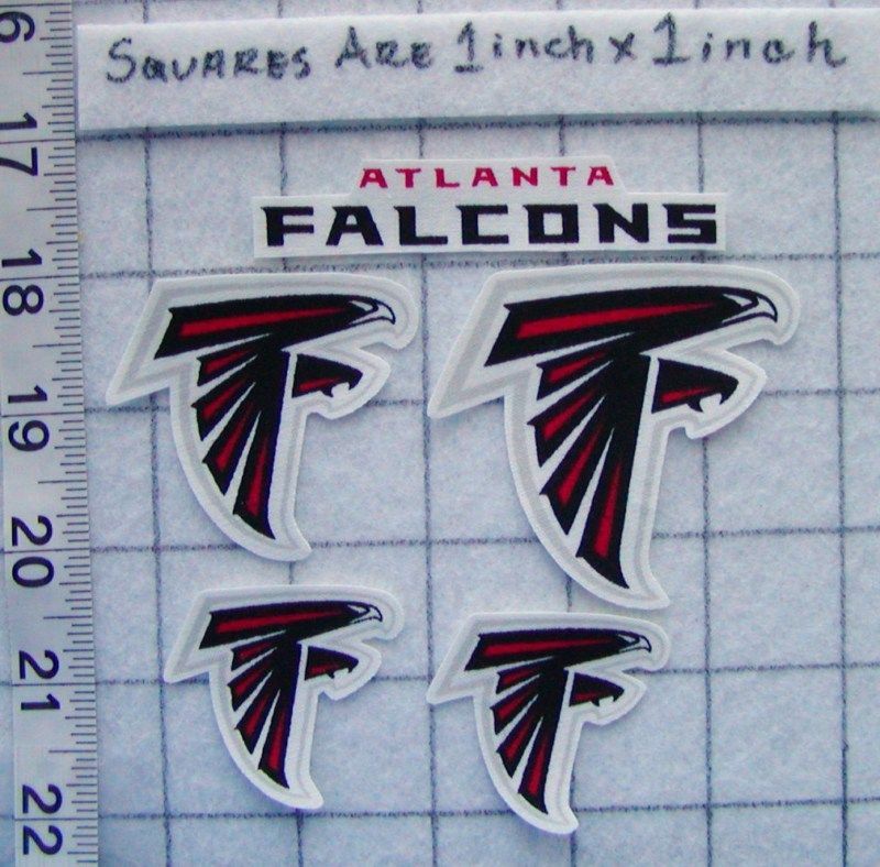 Atlanta FALCONS NFL Iron On Fabric Applique No Sew  