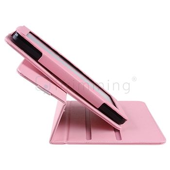   Pink 360 Leather Case+Chargers+2xLCD Guard+Wrap For Kindle Fire  