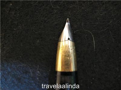   touchdown circa 1950 14k nib fountain pen good condition white dot