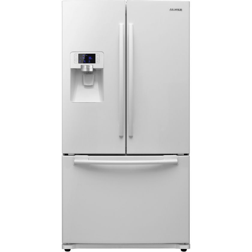   Samsung White Counter Depth French Door Refrigerator RFG237AAWP  