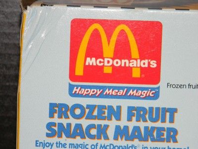 1993 MATTEL MCDONALDS FROZEN FRUIT SNACK MAKER MISB  