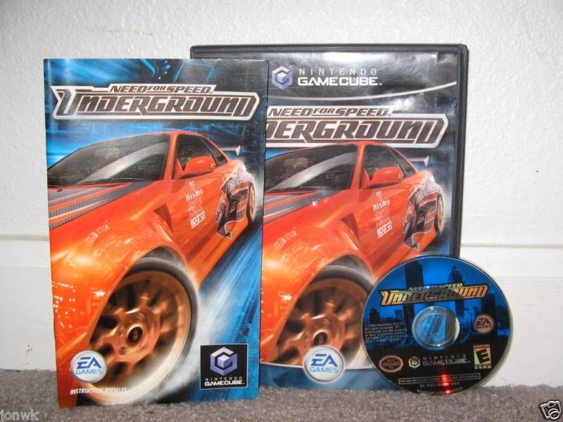 NEED FOR SPEED UNDERGROUND CIB  GameCube game 014633147049  