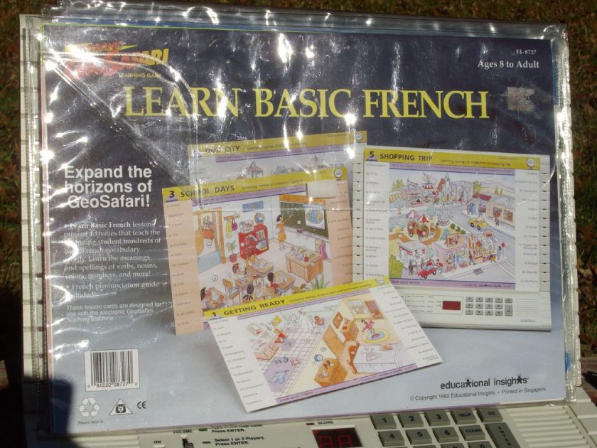 Geosafari Educational EI 8700 Learning Game System 4Sets Science 