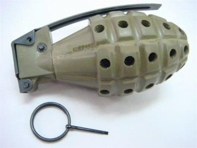 MK 2 M2 Airsoft BB Gas Toy Grenade Rubber Full Scale   Reuseable 