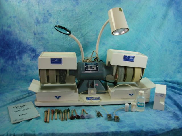 Genie Diamond Grinder Polisher Lapidary Gem Maker Manual & Dob Sticks 