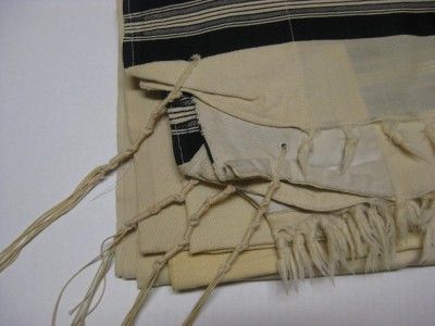 TALLIS Tallit gadol kosher Prayer Shawl Tallet Black STRIPE 60x70 