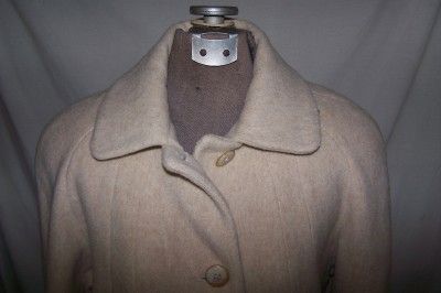 VINTAGE WOMENS WOOL COAT BY; HERMAN KAY SZ PETITE  