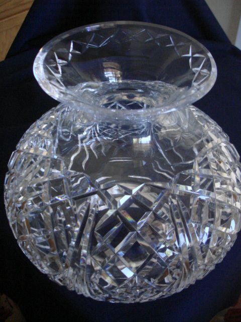 WATERFORD HURRICANE LAMP GLOBE BEAUTIFUL LARGE  