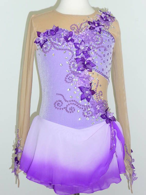 CUSTOM MADE TO FIT BEAUTIFUL ICE SKATING DRESS  