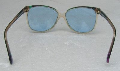 PUCCI VINTAGE OPAL TEAL TURQUOISE GREEN DESIGNER FRAMES  