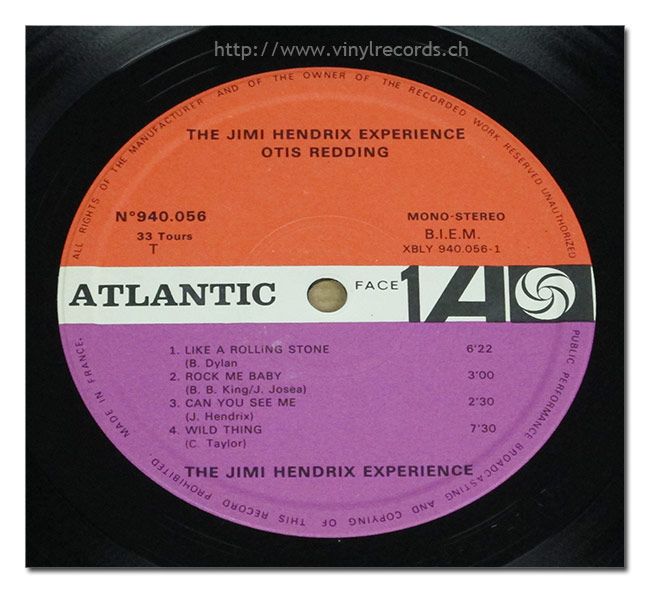 JIMI HENDRIX OTIS REDDING MONTEREY INTERNATIONAL POP FESTIVAL 12 LP 
