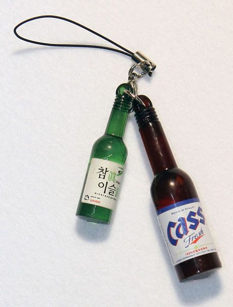 Cass Soju Korean Phone Charm Korea Saki  