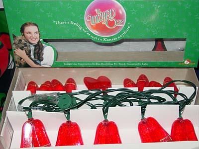 Kurt Adler ~ The Wizard of OZ Christmas Lights ~ RUBY SLIPPERS Set 