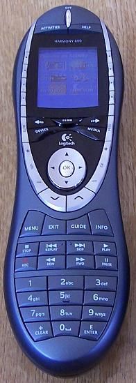 Logitech Harmony 880 LCD Universal Remote Control only 840356813028 